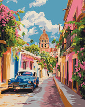 Carica l'immagine nel visualizzatore di Gallery, Dipingere con i numeri - Auto Vintage a Città del Messico