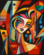 Carica l'immagine nel visualizzatore di Gallery, Dipingere con i numeri - Donna Astratta Stile Picasso