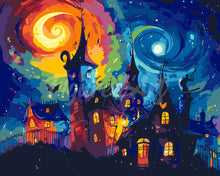 Carica l'immagine nel visualizzatore di Gallery, Dipingere con i numeri - Castello Fantasy