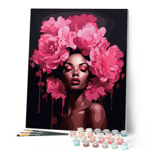 Carica l'immagine nel visualizzatore di Gallery, Dipingere con i numeri - Corona di Peonie Figured'Art