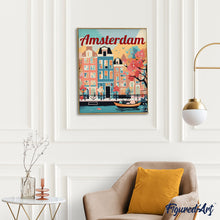 Carica l'immagine nel visualizzatore di Gallery, Dipingere con i numeri - Poster di Viaggio ad Amsterdam in Primavera