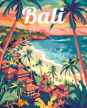 Carica l'immagine nel visualizzatore di Gallery, Dipingere con i numeri - Poster di Viaggio a Bali