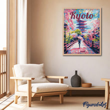 Carica l'immagine nel visualizzatore di Gallery, Dipingere con i numeri - Poster di Viaggio a Kyoto in Primavera