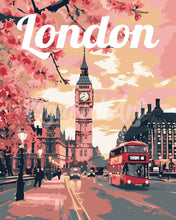 Carica l'immagine nel visualizzatore di Gallery, Dipingere con i numeri - Poster di Viaggio a Londra in Primavera