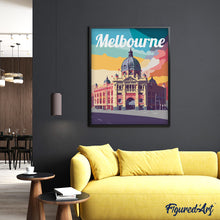 Carica l'immagine nel visualizzatore di Gallery, Dipingere con i numeri - Poster di Viaggio a Melbourne