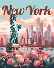 Carica l'immagine nel visualizzatore di Gallery, Dipingere con i numeri - Poster di Viaggio a New York in Primavera