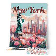 Carica l'immagine nel visualizzatore di Gallery, Dipingere con i numeri - Poster di Viaggio a New York in Primavera Figured'Art