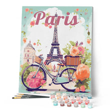 Carica l'immagine nel visualizzatore di Gallery, Dipingere con i numeri - Poster di Viaggio a Parigi in Primavera Figured'Art