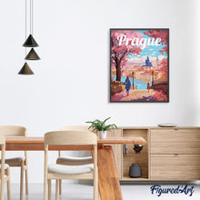 Carica l'immagine nel visualizzatore di Gallery, Dipingere con i numeri - Poster di Viaggio a Praga in Primavera