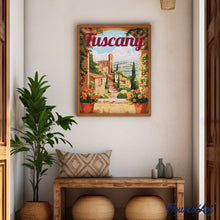 Carica l'immagine nel visualizzatore di Gallery, Dipingere con i numeri - Poster di Viaggio in Toscana in Fiore