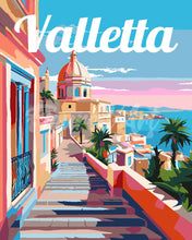 Carica l'immagine nel visualizzatore di Gallery, Dipingere con i numeri - Poster di Viaggio a La Valletta Malta