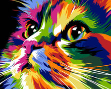 Carica l&#39;immagine nel visualizzatore di Gallery, Dipingere con i numeri - Pop Art Gatto Carino Figured&#39;Art