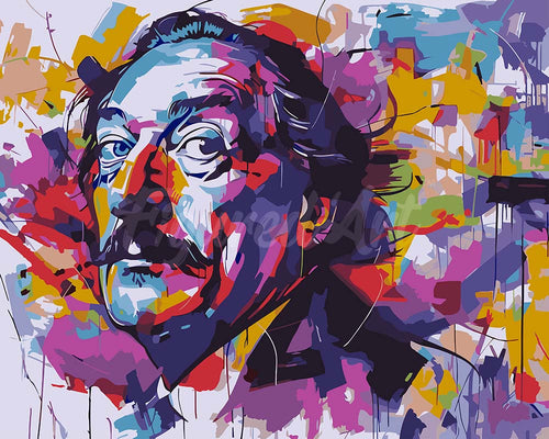 Dipingere con i numeri - Arte di Strada Baffi Figured'Art