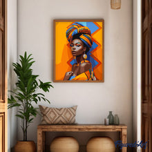 Carica l&#39;immagine nel visualizzatore di Gallery, Dipingere con i numeri - Ragazza Africana Tradizionale
