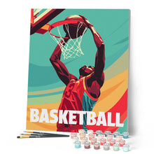 Carica l'immagine nel visualizzatore di Gallery, Dipingere con i numeri - Poster Sportivo Basket Figured'Art