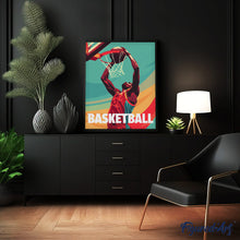 Carica l&#39;immagine nel visualizzatore di Gallery, Dipingere con i numeri - Poster Sportivo Basket