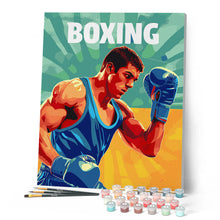 Carica l'immagine nel visualizzatore di Gallery, Dipingere con i numeri - Poster Sportivo Pugilato Figured'Art