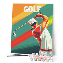 Carica l'immagine nel visualizzatore di Gallery, Dipingere con i numeri - Poster Sportivo Golf Figured'Art