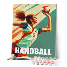 Carica l'immagine nel visualizzatore di Gallery, Dipingere con i numeri - Poster Sportivo Pallamano Figured'Art