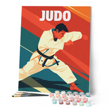 Carica l'immagine nel visualizzatore di Gallery, Dipingere con i numeri - Poster Sportivo Judo Figured'Art