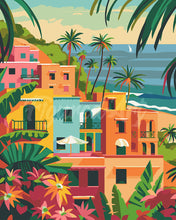 Carica l&#39;immagine nel visualizzatore di Gallery, Dipingere con i numeri - Città costiera marocchina Figured&#39;Art