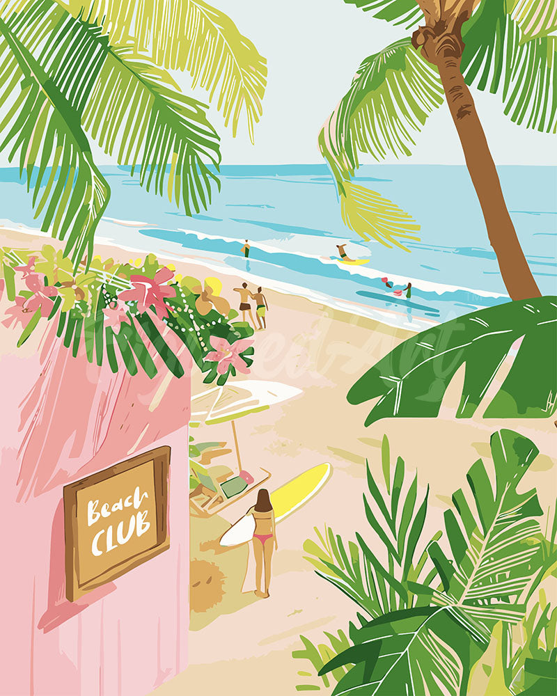 Dipingere con i numeri - Beach club Figured'Art