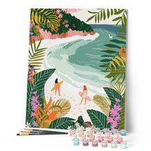 Carica l'immagine nel visualizzatore di Gallery, Dipingere con i numeri - Baia tropicale Figured'Art
