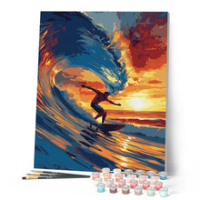 Carica l'immagine nel visualizzatore di Gallery, Dipingere con i numeri - Surf sulle grandi onde Figured'Art