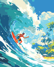Carica l&#39;immagine nel visualizzatore di Gallery, Dipingere con i numeri - Surf alle Hawaii Figured&#39;Art