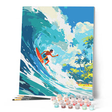 Carica l'immagine nel visualizzatore di Gallery, Dipingere con i numeri - Surf alle Hawaii Figured'Art