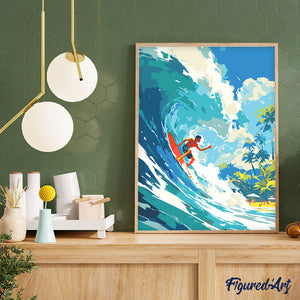 Dipingere con i numeri - Surf alle Hawaii