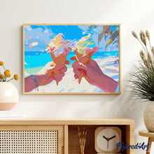 Carica l&#39;immagine nel visualizzatore di Gallery, Dipingere con i numeri - Gelato in spiaggia
