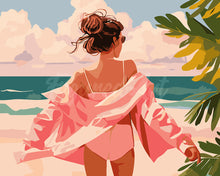 Carica l&#39;immagine nel visualizzatore di Gallery, Dipingere con i numeri - Godersi la spiaggia Figured&#39;Art