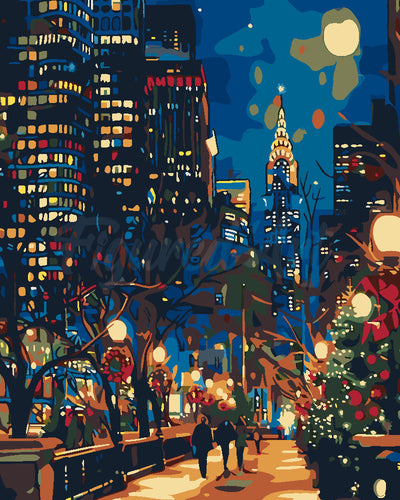 Dipingere con i numeri - Natale a New York Figured'Art