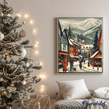 Carica l&#39;immagine nel visualizzatore di Gallery, Dipingere con i numeri - Mercatino di Natale nella valle