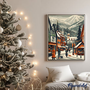 Dipingere con i numeri - Mercatino di Natale nella valle
