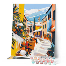 Carica l'immagine nel visualizzatore di Gallery, Dipingere con i numeri - Villaggio natalizio luminoso Figured'Art