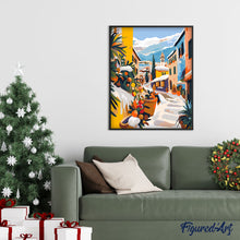 Carica l&#39;immagine nel visualizzatore di Gallery, Dipingere con i numeri - Villaggio natalizio luminoso
