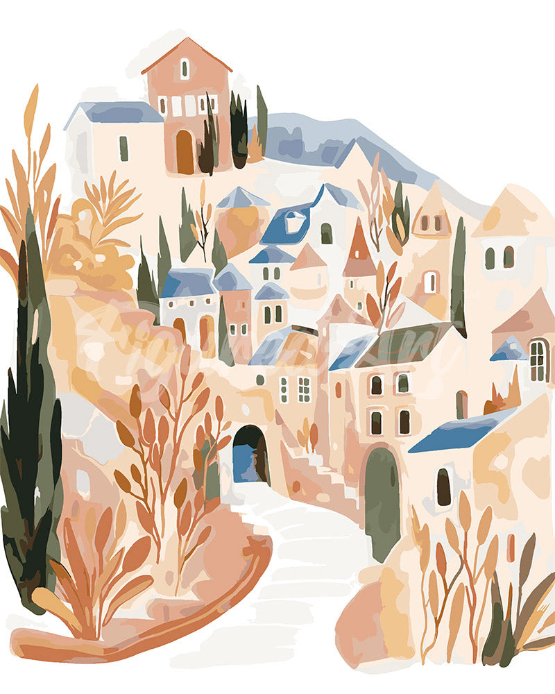 Dipingere con i numeri - Villaggio invernale 2 Figured'Art