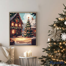 Carica l&#39;immagine nel visualizzatore di Gallery, Dipingere con i numeri - Accogliente baita di Natale
