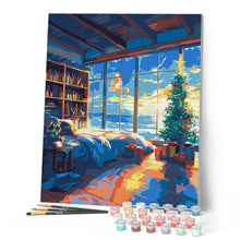 Carica l'immagine nel visualizzatore di Gallery, Dipingere con i numeri - Vacanze di Natale al mare Figured'Art