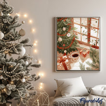 Carica l&#39;immagine nel visualizzatore di Gallery, Dipingere con i numeri - Festosa mattina di Natale