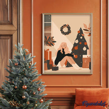 Carica l&#39;immagine nel visualizzatore di Gallery, Dipingere con i numeri - Tranquilla notte di Natale