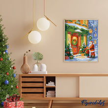 Carica l&#39;immagine nel visualizzatore di Gallery, Dipingere con i numeri - Saluto di Babbo Natale