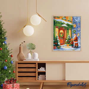 Dipingere con i numeri - Saluto di Babbo Natale