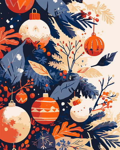 Dipingere con i numeri - Palline di Natale Figured'Art
