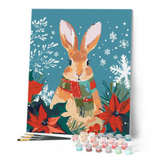 Carica l'immagine nel visualizzatore di Gallery, Dipingere con i numeri - Coniglietto di Natale Figured'Art