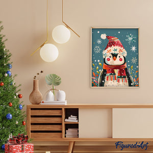 Dipingere con i numeri - Pinguino di Natale