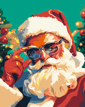 Carica l&#39;immagine nel visualizzatore di Gallery, Dipingere con i numeri - Babbo Natale cool Figured&#39;Art