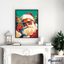 Carica l&#39;immagine nel visualizzatore di Gallery, Dipingere con i numeri - Babbo Natale cool